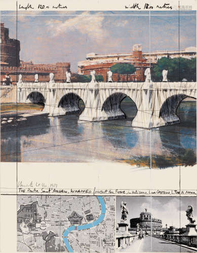 克裏斯托和讓• 克勞德（保加利亞 B.1935， 法國1935-2009）包裹聖天使橋