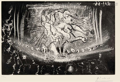 巴勃羅• 畢卡索（西班牙 1881-1973） 劇院：綁架