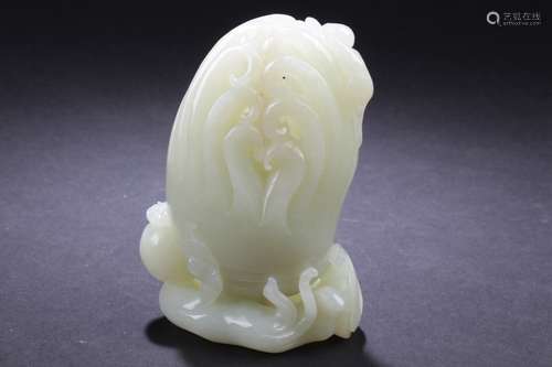 A Substantial Estate Chinese Hotan-jade Figure