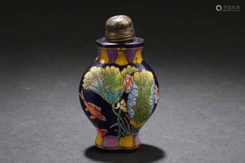 A Duo-opening Chinese Lidded Snuff Bottle