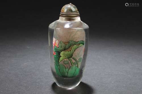 A Crystal-clear Chinese Estate Snuff Bottle