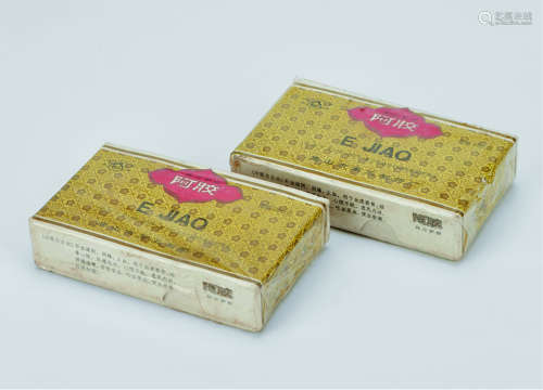 1998年 唐山第三制药厂 阿胶 （二盒）
