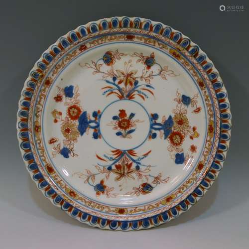 CHINESE ANTIQUE IMARI PORCELAIN DISH - KANGXI PERIOD