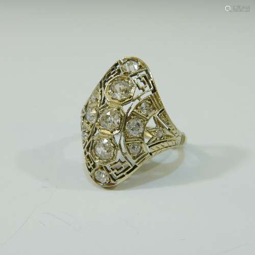 14K GOLD DIAMOND RING