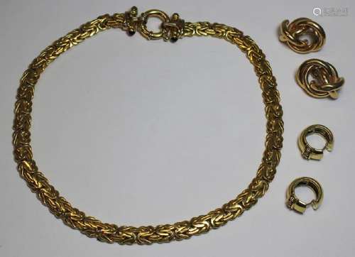 JEWELRY. Fine 14kt Gold Jewelry Grouping.