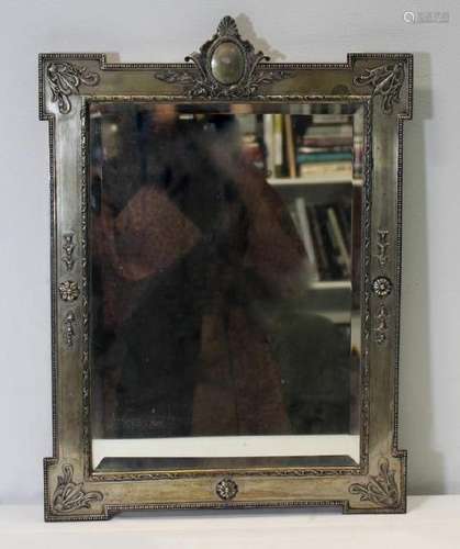 SILVER. Austrian .800 Silver Mirrored Frame.