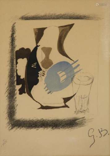 BRAQUE, Georges. Lithograph 