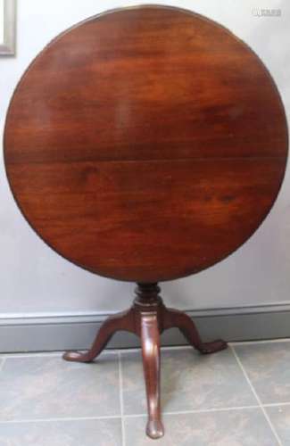 Antique Mahogany Tilt Top Table with Birdcage.