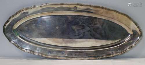 SILVER. Large J.C. Klinkosch .900 Silver Tray.