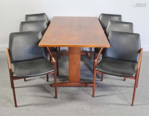 Midcentury Kai Kristiansen Dining Chairs and Table