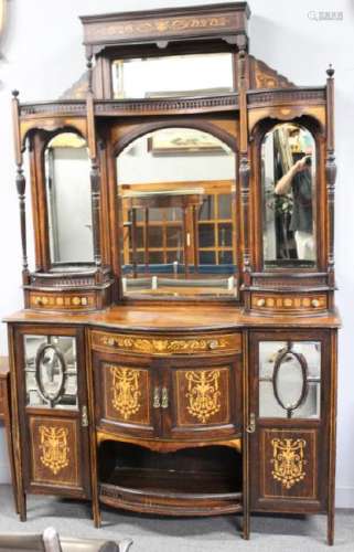 Fine Quality Edwardian Rosewood Lacquered