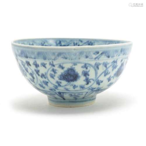 Chinese Export Underglaze Blue Bowl, Ming Dyansty