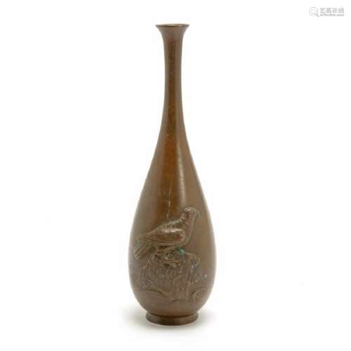Japanese Bronze Vase, Meiji Period