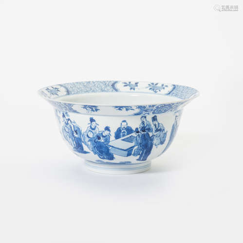 A Chinese blue and white bowl