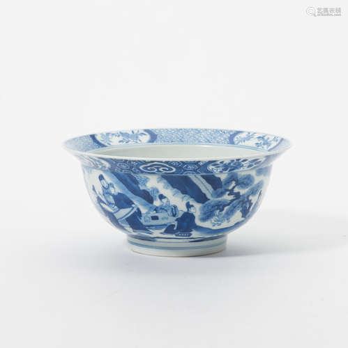 A Chinese blue and white bowl