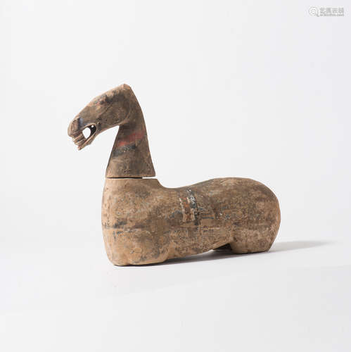 A Chinese earthenware sculpture of a horse