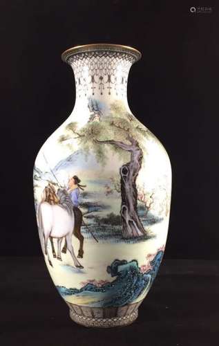 A Famille Rose Vase