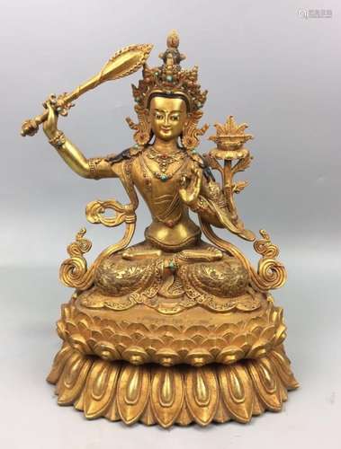 A Gilt Bronze Buddha Figure