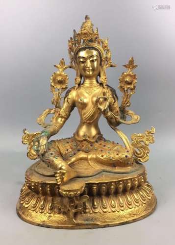 A Gilt Bronze Buddha Figure