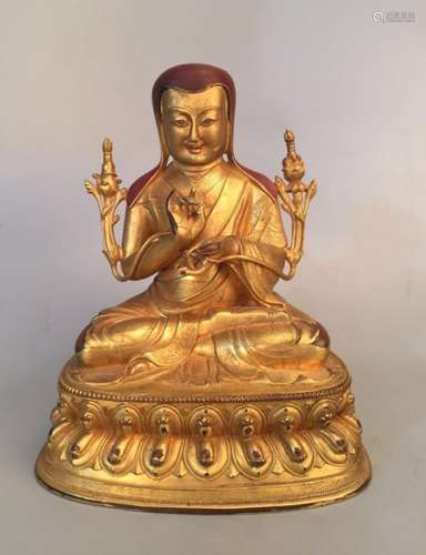 A Gilt Bronze Buddha Figure