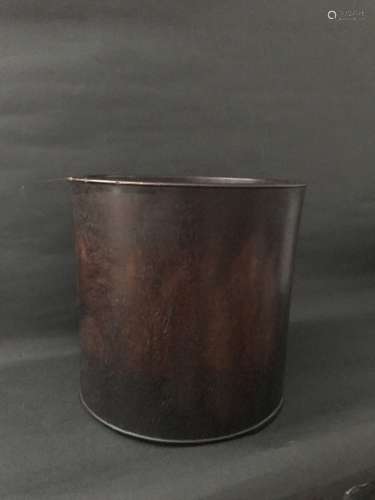 A Zitan Wood Large Brushpot