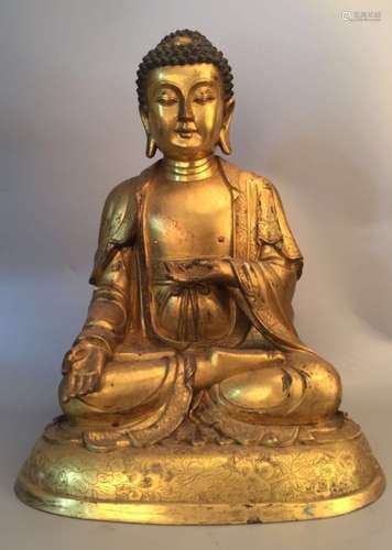 A Gilt Bronze Buddha Figure