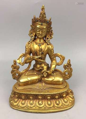 A Gilt Bronze Buddha Figure