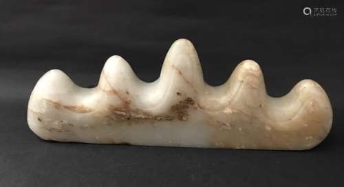 Yuan D., A White Jade Penholder