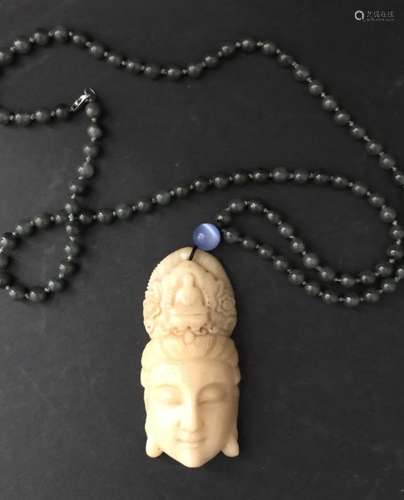 A Carved Buddha Pendant