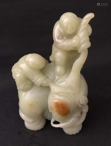 18th C., A Yellow Jade Ornament