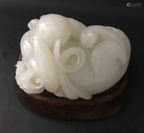 A White Jade Ornament of Pixiu