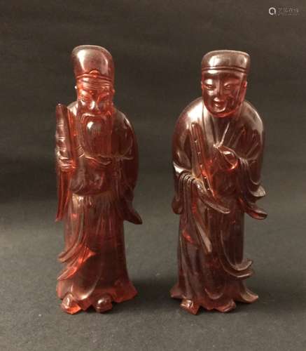 Two Amber Immortals Ornament