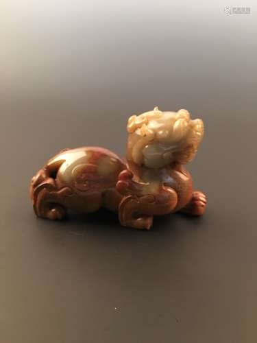 Fine Yellow Jade Bi Xie