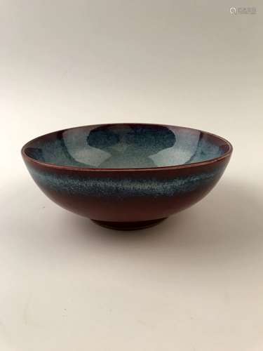 Chinese Blue and Red Glazed Bowl