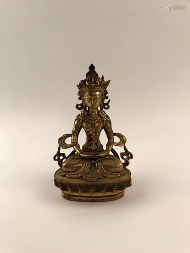 Chinese Bronze Gilt Buddha