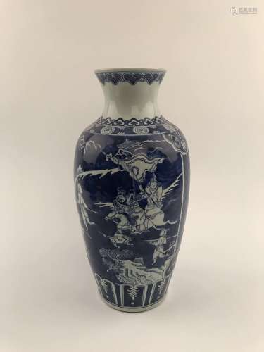 Chinese Wanli Blue and White Vase
