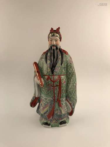 Chinese Famille Rose Figure of Immortal