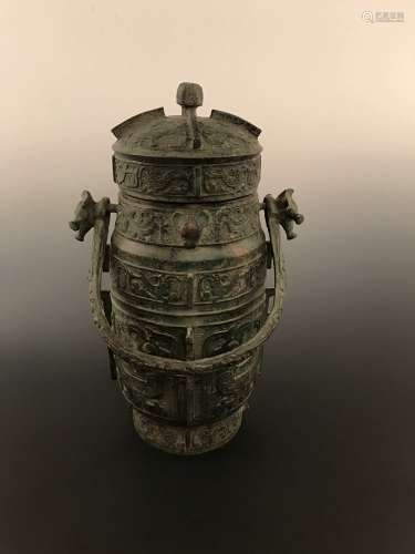 Fine Chinese Bronze Vessel Han