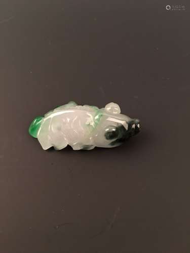 The Chinese Green Jade Pendant