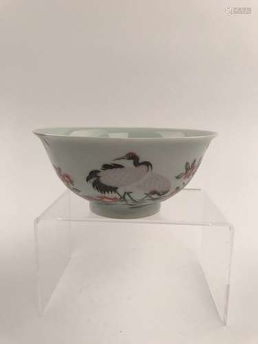 Fine Chinese Enamel Bowl with Yongzheng Mark