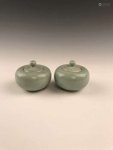 Pair of Apple Green Brush Washer