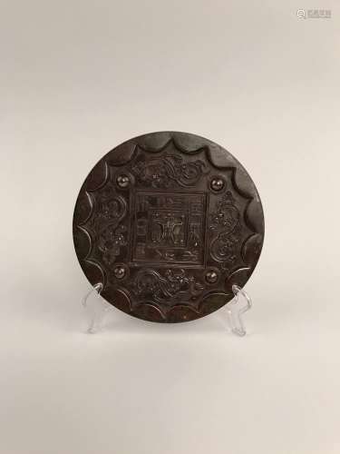 chinese Antique Brown Mirror