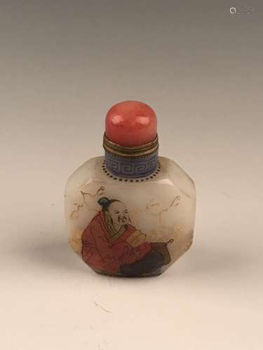 Chinese Peiking Glasses Snuff Bottle
