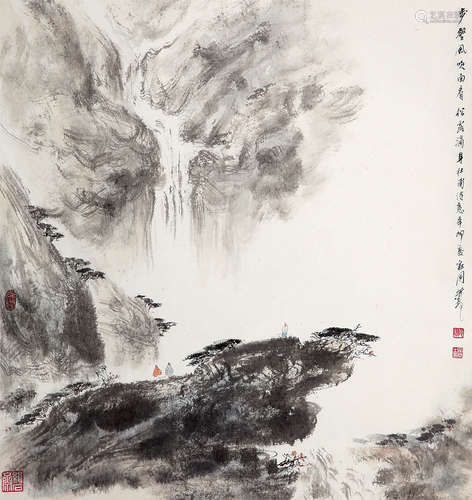 裴家同 山水