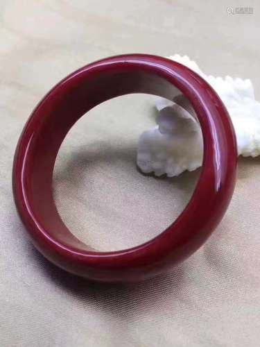 Chinese Red Coral Bangle