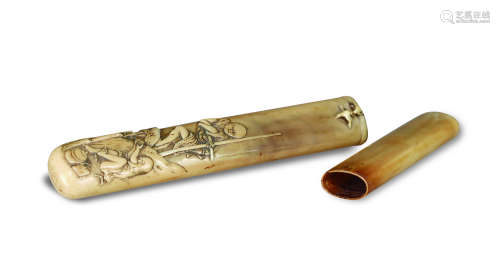 19世纪 牙制农家乐香筒