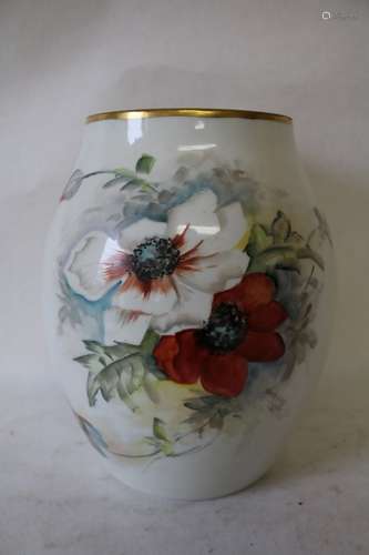 Large T&V Limoges Vase, Artist Signed & Dated 1926