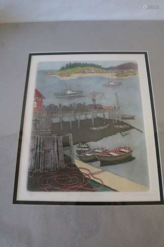 Leo P. Donahue signed & numbered original Hand-pulled Etching