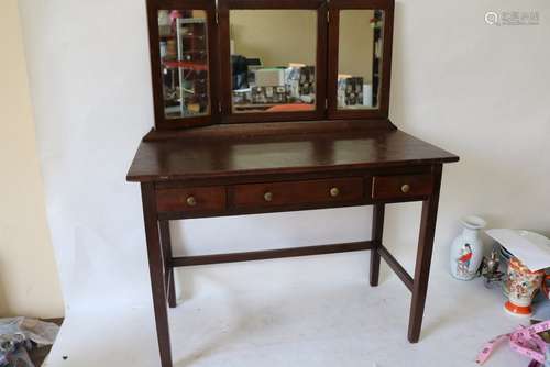 Antique Oak Doll Vanity Mission Style