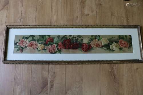 Yard Long Rose Litho, copy right 1891